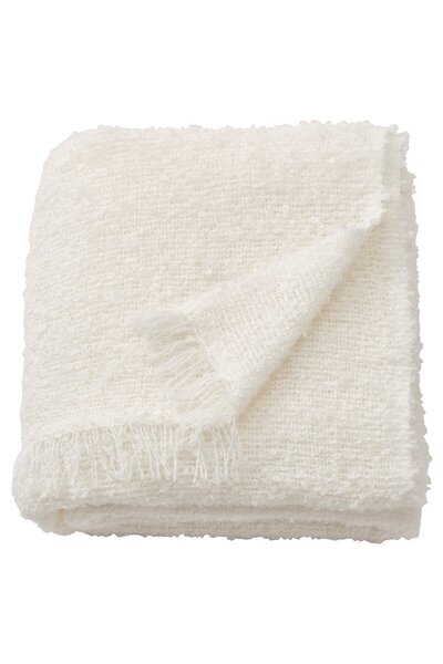 IKEA SANDBRODD Blanket, dirty white, 130 x 170 cm