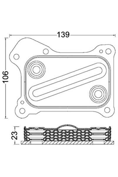 MAHLE Radiator Ulei Ulei Motor Fiat 500/Albea/Doblo Microbus Ford Ka