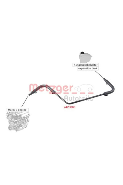 E-KRAFT Furtun Radiator Mercedes-Benz C-Class