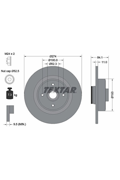 Krieger Дискови спирачки Renault Grand Scenic 2