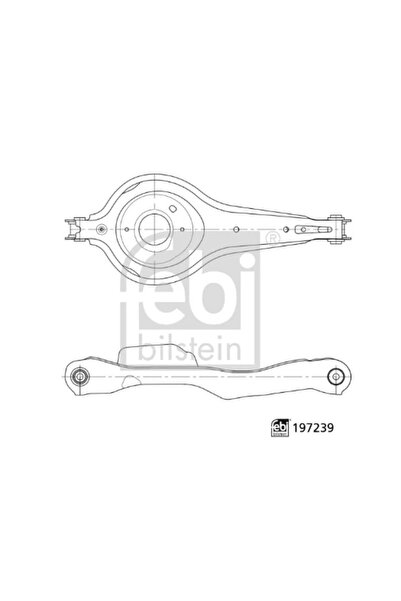 FEBI BILSTEIN Brat Suspensie Roata Axa Spate Stanga Ford Focus 3 Caseta//Focus 3