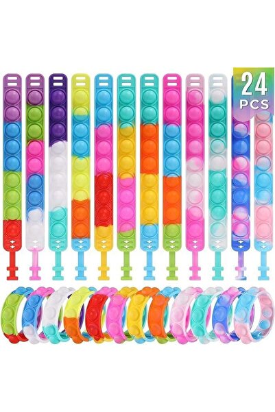 Arabest هدايا حفلات الأطفال، ألعاب فيدجيت، عبوات من 24 قطعة، سوار فيدجيت لحفل...