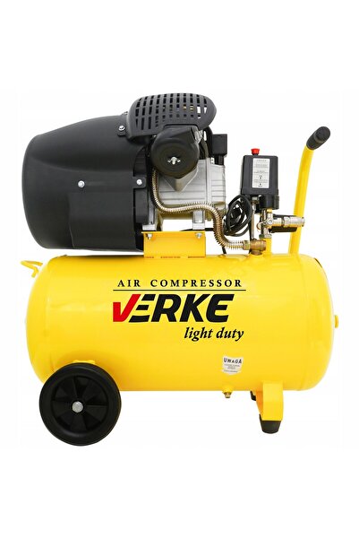 VERKE Compresor de aer, Verke, motor 3 CP, 8 bar, 50 l, V81152