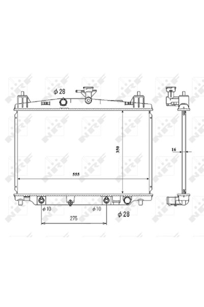 NRF Radiator Racire Motor Mazda 2 2007-2015