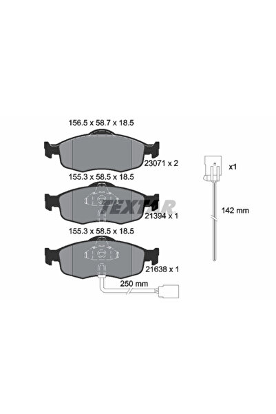 TEXTAR Set Placute Frana Frana Disc Ford Mondeo 1/Scorpio 1/Scorpio 2