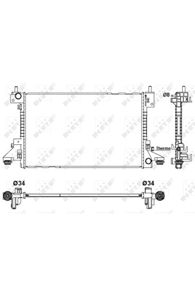NRF Radiator Racire Motor Chevrolet Volt Opel Ampera