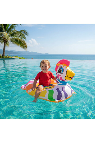 ŞAMPİYON TİCARET Patterned Children's Ring Zebra Patterned Ring 0-8 Years Old