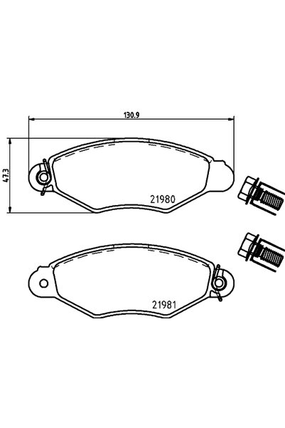 PAGID Set Placute Frana Frana Disc Citroen C25 Bus/Xsara Cupe Fiat Ducato Pan...