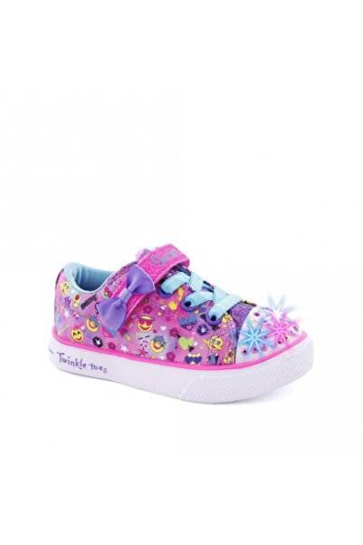 SKECHERS Girls' Character Cutie Hot Pink Sneakers