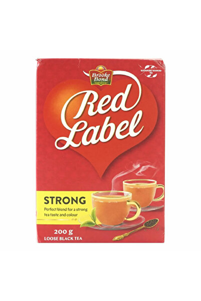 Brooke Bond شاي ريد ليبل القوي، شاي أسود سائب - 200 غرام