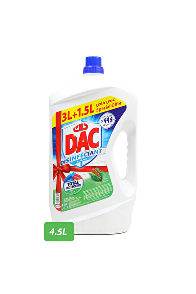 DAC منظف ​​أرضيات مطهر للحماية الكاملة، برائحة الصنوبر، 4.5 لتر