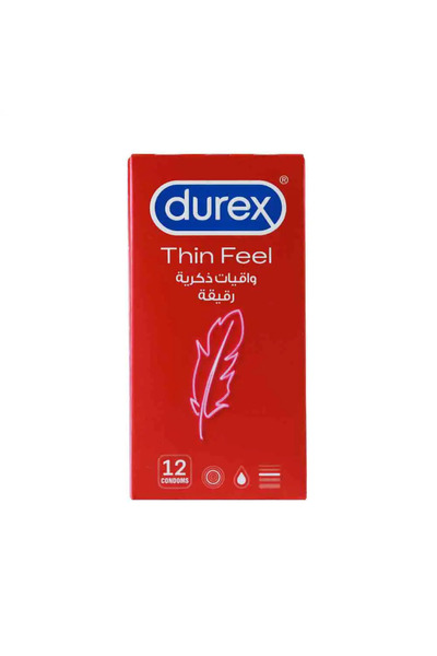 Durex Thin Feel Teat Ended Condoms- Pack of 12pcs