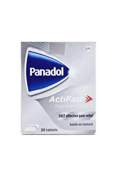 Panadol Acti Fast Paracetamol 500mg Effective Pain Relief- 20 Tablets