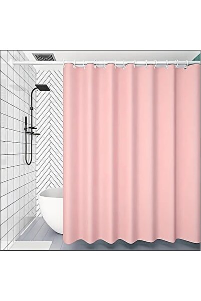 E EFRALL Shower Curtain, E EFRALL, Pink, Textured Waffle Fabric - Soft, Water...