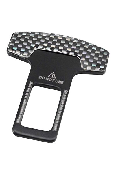 Generic Universal Vehicle Mounted Carbon Fiber Car Safety Seat Belt Buckle Clip