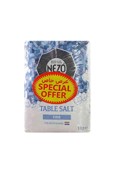 NEZO Fine Table Salt Pack of 3 x 1 kg