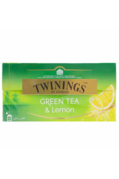 Twinings Green Tea With Lemon Flavor, 25 Tea Bags