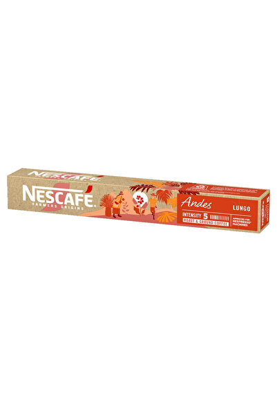 Nescafe Farmers Origis Andes Lungo Coffee Capsule With Roasted & Ground Coffe...