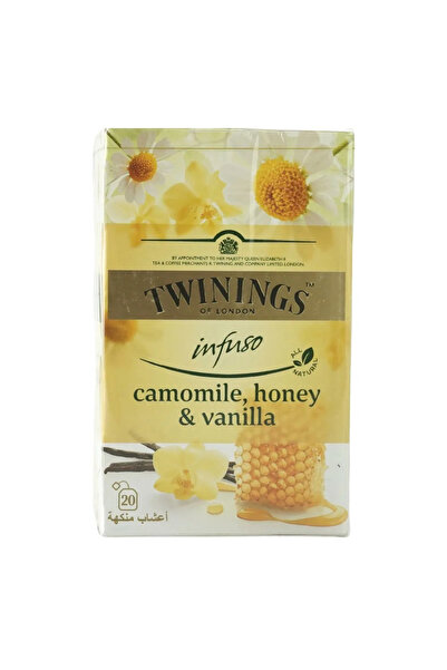 Twinings شاي البابونج بالعسل والفانيليا - عبوة من 20 كيس شاي