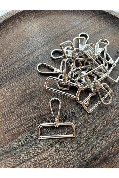 NGA's 20 Pieces of 4 cm Silver Color Anti-Tarnish Bag Hanger Hook Parrot Hook...