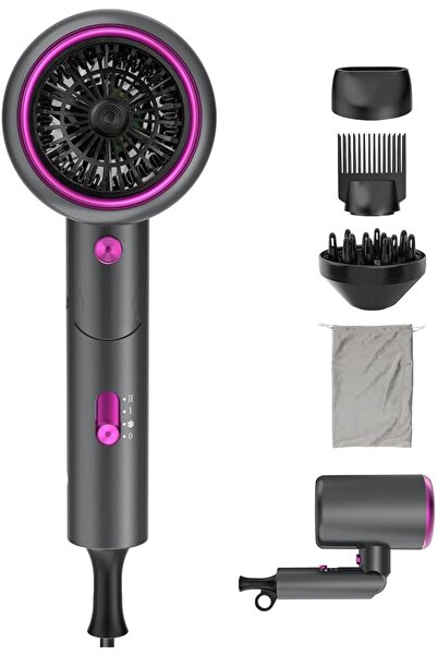 Oxsaytee 2400W Foldable Mini Travel Hair Dryer