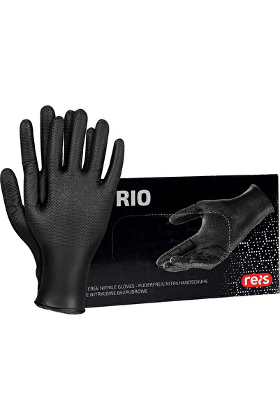 Reis Mănuși din nitril texturat Black Diamond pentru mecanici, Negru XL