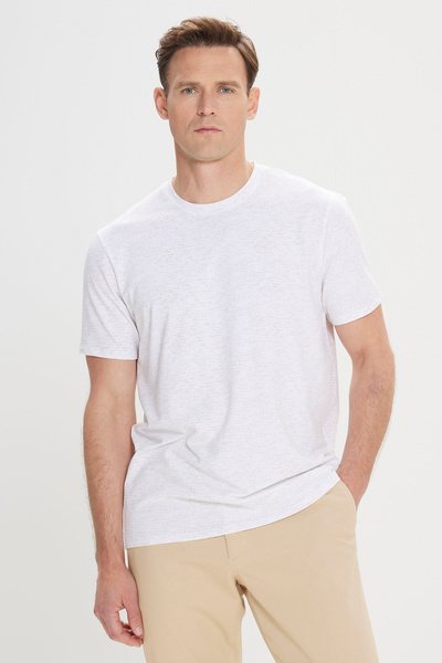 ALTINYILDIZ CLASSICS Ανδρικό κοντομάνικο μπλουζάκι από βαμβακερό λαιμόκοψη σε...