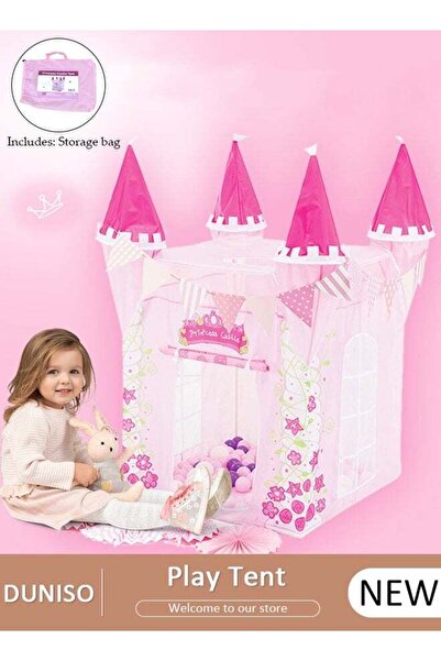 DOMEET Foldable Kids Play Tent,Princess Castle Game Tent,Tent House Indoor wi...