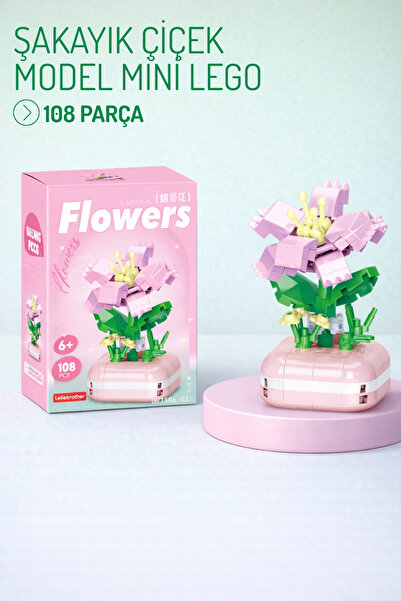 Nandy Home Peony Flower Model Character Figure 3D Building Toys