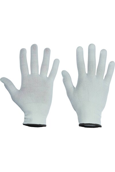 CERVA Mănuși de protecție tricotate din nailon BOOBY-Cerva 7 albe