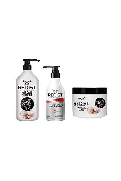 Redist Set crestere si regenerare Redist: Sampon usturoi 1L, Sampon anticader...