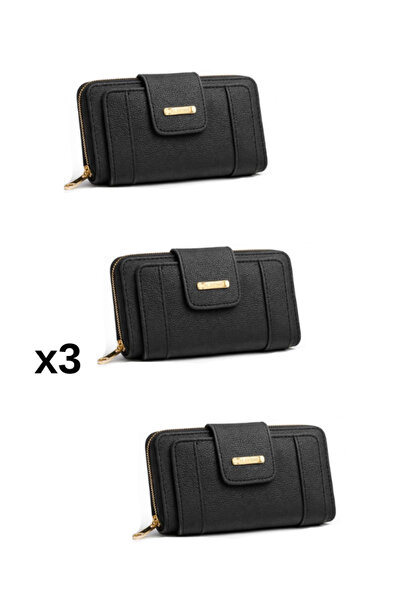 Newish Polo Women's Wallet with Leather-Look Zipper Card Holder Compartments,...