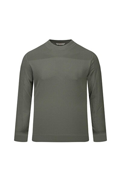 Hatemoğlu VETİVER GRİ Pulover din raion cu croială normală și guler tip crewneck