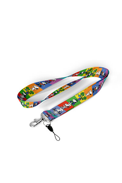 PİKASİS Snoopy Karakterli Boyun Askı İpi