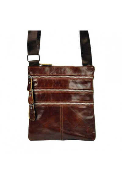 GIORGIO BARANİ Men's brown leather bag