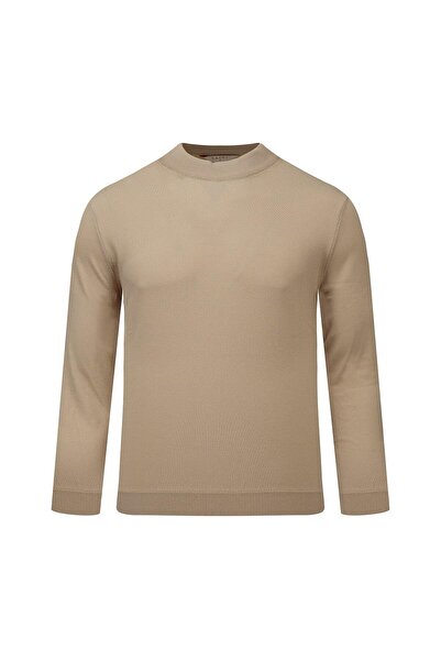 Hatemoğlu Camel Regular Fit Півкомірний светр з віскози