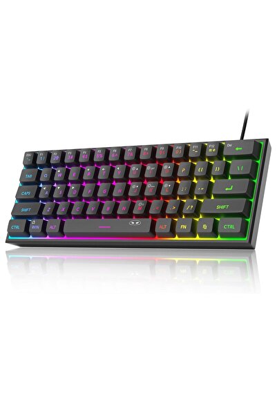 Timebox Gaming Keyboard 60% RGB TS91 Timebox, Compact PC Laptop, Waterproof, ...