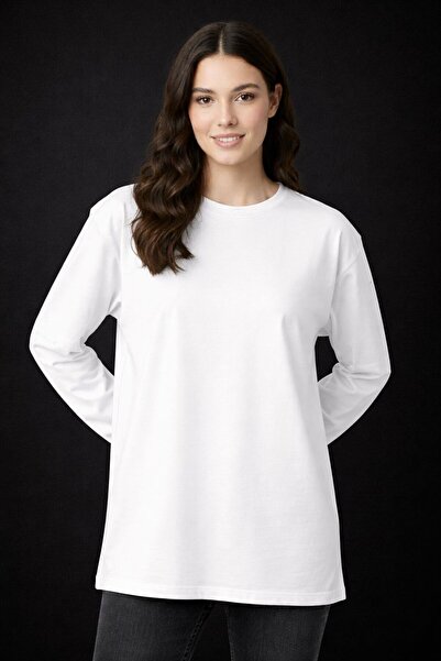 Me&On WEAR تي شيرت سادة أساسي مصنوع من القطن بنسبة 100%، مقاس قصة فضفاضة، قصة...