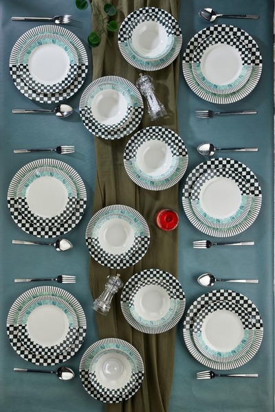 Cooker 24 Parça Porselen Yemek Takımı CKR4166