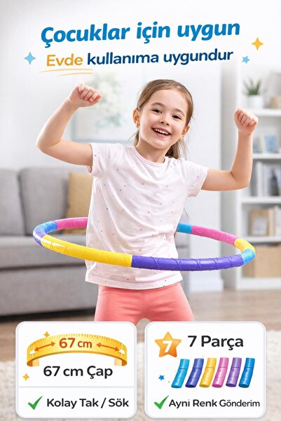 Leyaton Hla-65 Hulahop 7 Parça Geçmeli 65 Cm