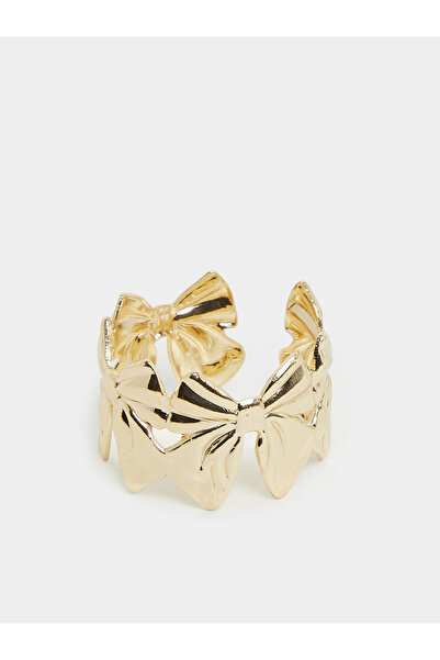 Styli Gold Bow Statement Ring