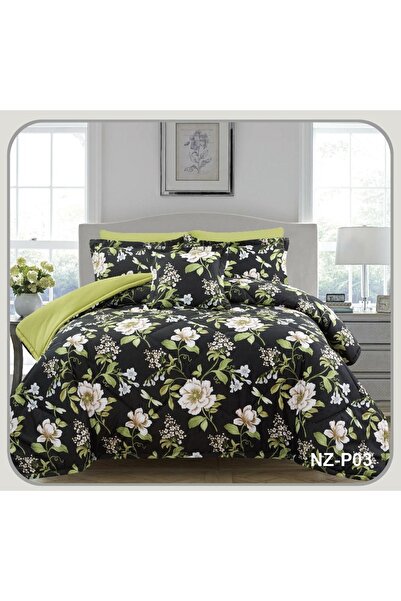 N.zone In Zone Summer Double Bedspread Set, 8 Pieces || Double-sided, Green a...