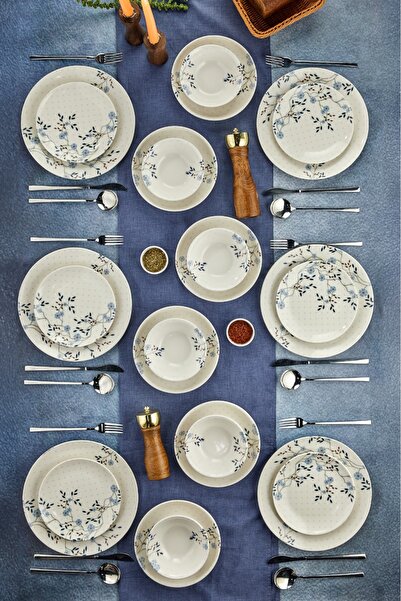 Cooker 24 Parça Porselen Yemek Takımı CKR4178