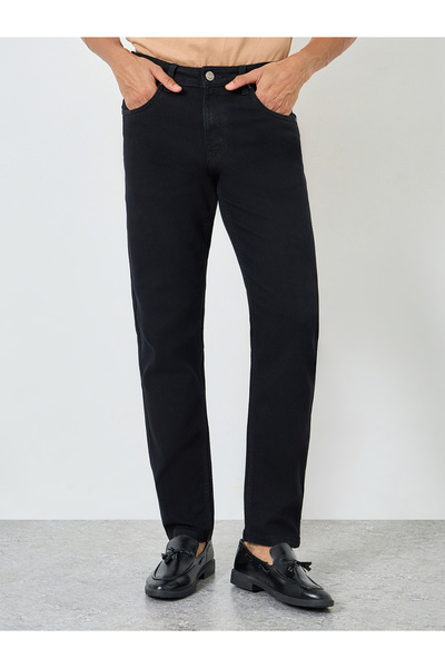 Styli Men Black Slim Fit Jeans