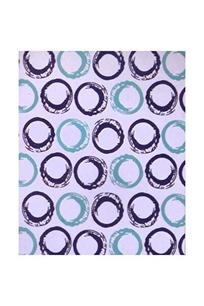 OEM Shower Curtain with Blue Circles Pattern