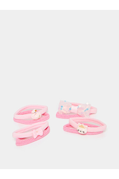 Styli Set of 4 - Bow Mesh Detail Hair Tie