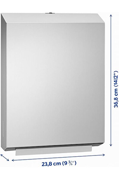 Asi موزع مناشف ورقية من الفولاذ المقاوم للصدأ 0210 - يُثبت على الحائط