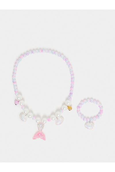 Styli Pearl Shell Pendant Necklace and Bracelet Set