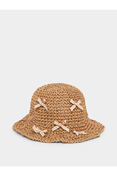 Styli قبعة شمسية مزينة بفيونكة