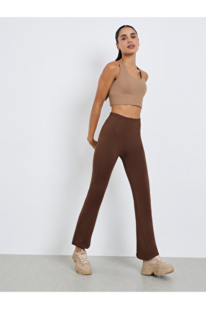 Styli Women Seamless Broad Waist Flare Leggings